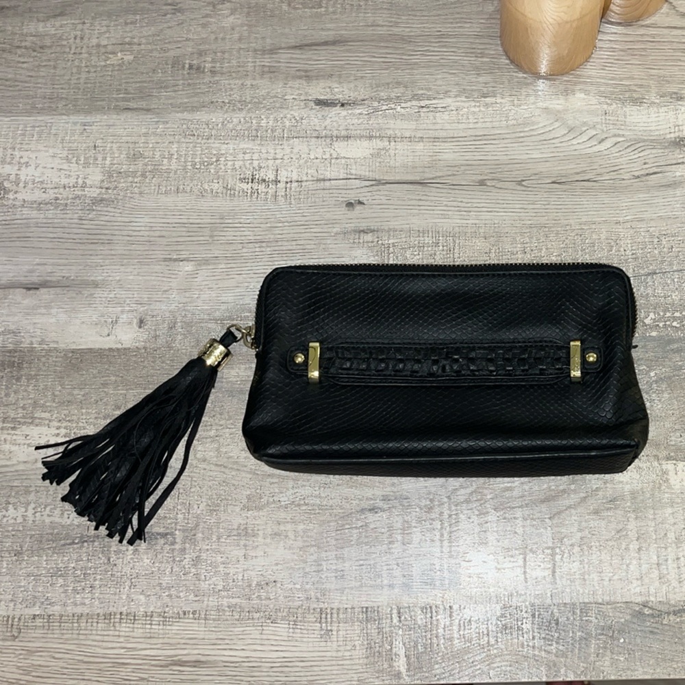 Black Clutch with Tassel